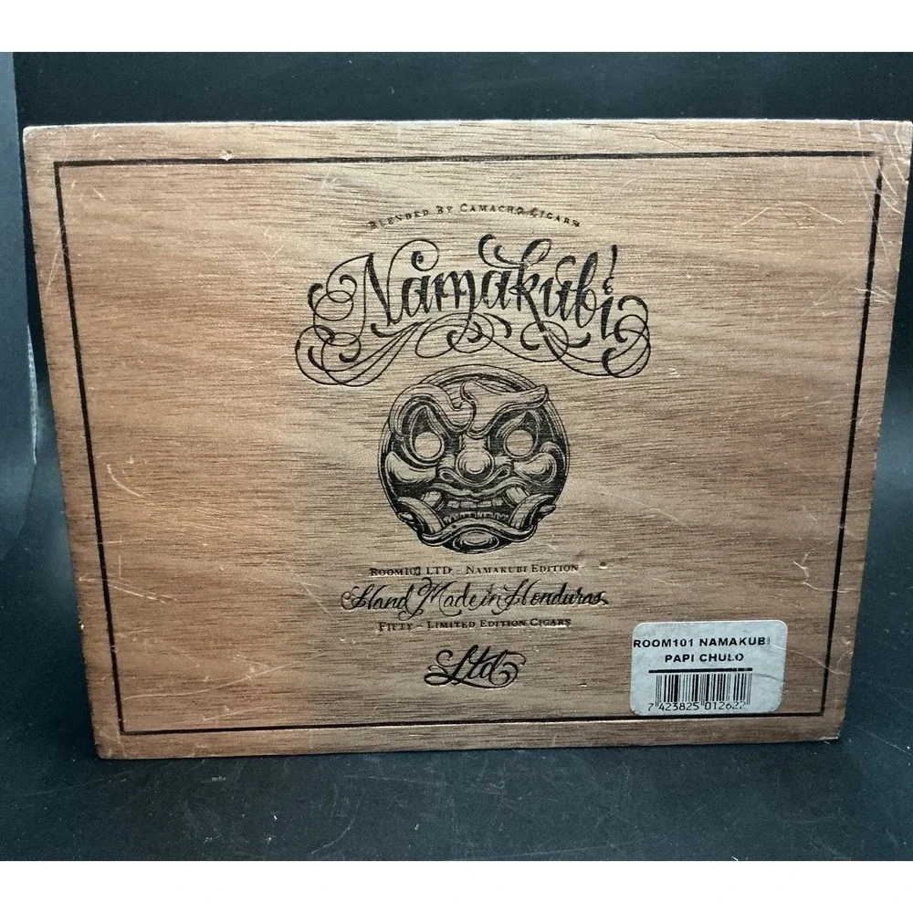 NamaKubi Room 101 Empty 50‎ Cigar Box, Spanish Cedar Inserts